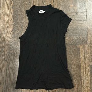 LNA Black Asymmetrical Shirt - Small